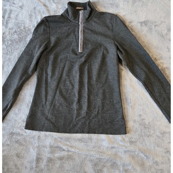 J. McLaughlin Tops - J McLaughlin 1/4 Zip Pullover Size Small Gray Preppy Athletic Country Club Golf